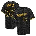 Youth No.63 Noah Davis Minnesota Twins Black Replica Snake Skin City Jersey
