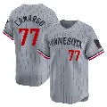 Youth No.77 Jair Camargo Minnesota Twins Gray Limited Road Jersey