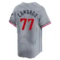 Youth No.77 Jair Camargo Minnesota Twins Gray Limited Road Jersey